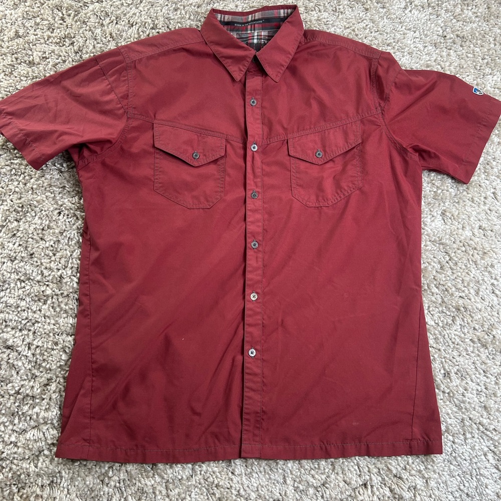 Kuhl Blue and Brown Plaid/Maroon Button-Down Shirt lot - Picture 2 of 14